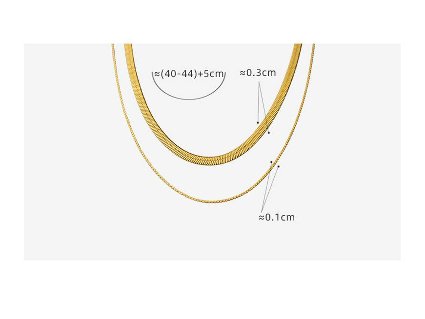 Chic European & American Trendy Double-Layer Blade Chain Necklace: Versatile Hot Girl Fashion Clavicle Piece
