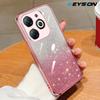 KEYSION Luxury Plating Glitter Phone Case forTECNO Spark Go 2024 20 20C Transparent Soft TPU Shockproof Cover for Tecno Pop 8