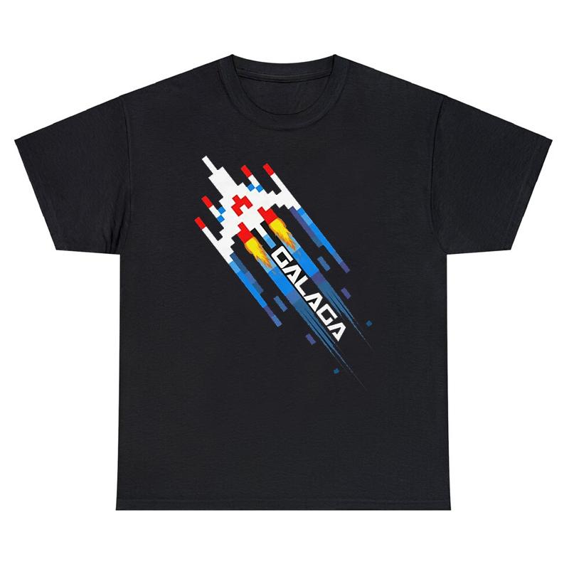Arcade Galaga Video Game Retro Vintage 80s Invader Space Gaming Alien T Shirt For Men Cool Vintage Cotton Gift Idea Clothes