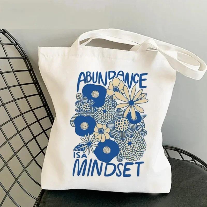 Lightweight Women Shoulder Bags Fashion Foral Canvas Tote Bag Large Capacity Shopping Shopper Handbag No Zipper Girl Handbags