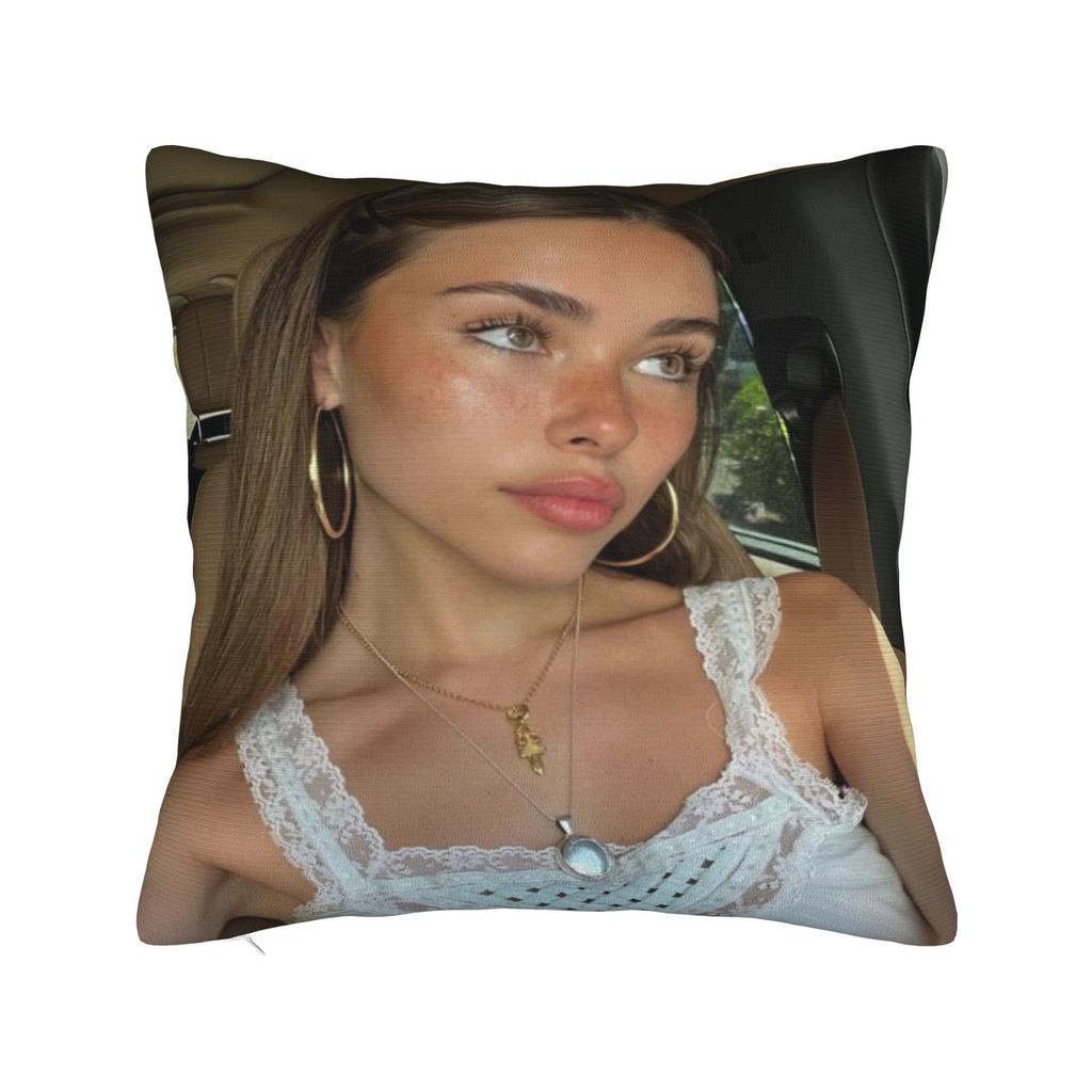 Madison Beer Pillowcases Merchandise Printed Cushion Cover Throw Pillow Cover Home Decorations Zipper Multi-Size