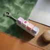 4-Key Mechanical Keyboard Tester Stress Relief Toy with Macaron Keycaps and Keychain