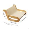 2 in 1 Cat Sisal Scratcher Lounge Chair Multipurpose Breathable Reusable Comfortable Beach Hammock