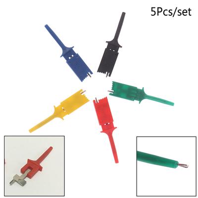 Lot de 5 fils de test de compteur, crochet de sonde de test pour pinces de test SMD IC, crochet SMD IC