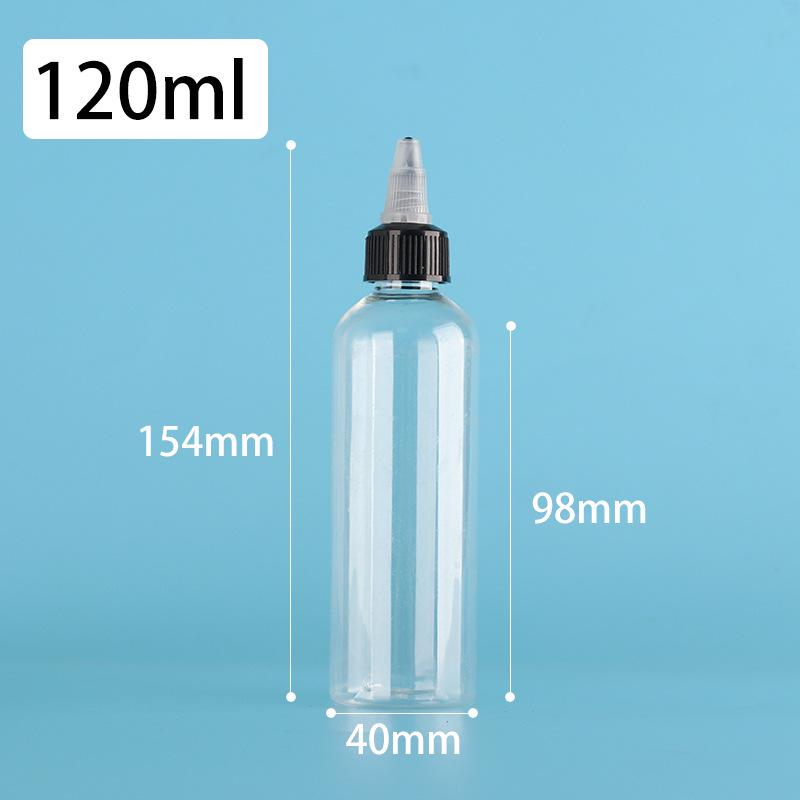 PET Jelly Bottle with Rotating Cap - Liquid Pigment Dropper, Refillable, Available in 60/80/100/200ml Sizes