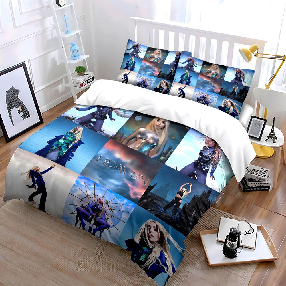 Fantasy Blue Sci-Fi Set Bedding Duvet Cover Set Duvet Cover Pillowcases (1*Duvet Cover 2*Pillowcases, Without Duvet Insert)