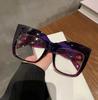 Fashion Jelly Color Cat Eye Glasses for Women Clear Lens Glasses Party Decorative Spectacles  Accessory Eyewear