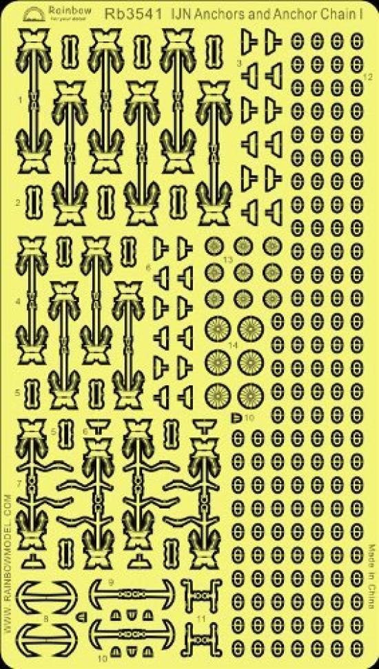 

Японский флот Якорь Якорная цепь 1 1/350 &