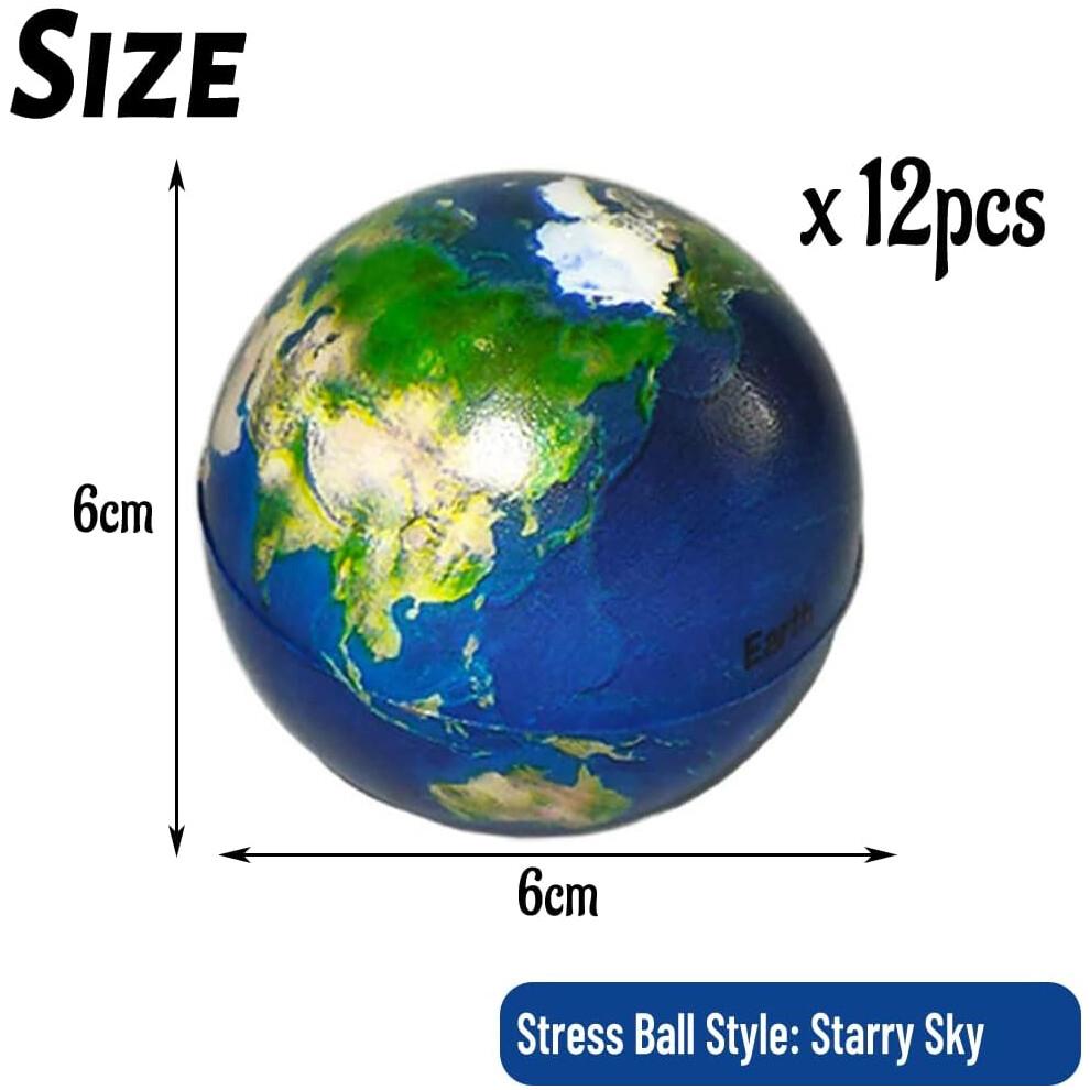 Polyurethane Stress Relief Solar System Set, Vibrant Multi-Colored Planets For Kids And Adults Seeking Cosmic Calm
