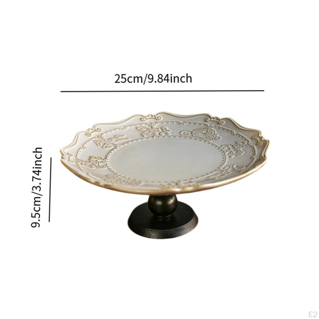 Dekorativní podnos na ovoce na podstavci, úložný prostor na dorty, velkokapacitní stojan na dezerty pro stolování