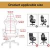 Gaming Chair Cover - Stretchable Machine Washable Fabric Computer Chair Seat Slipcovers Fits Most Office/PC Chairs & Racing Style Seats,Gray