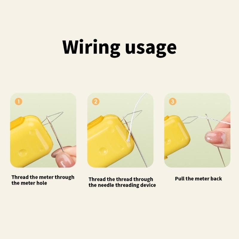 Multifunctional Seam Remover Needle Threader Portable 3 In 1 Needle Threader And Seam Unpicker with Magnetic Pin Base