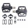 Mountain Bike Clipless To Flat Pedals Aluminum CNC SPD Compatible Dual Platform