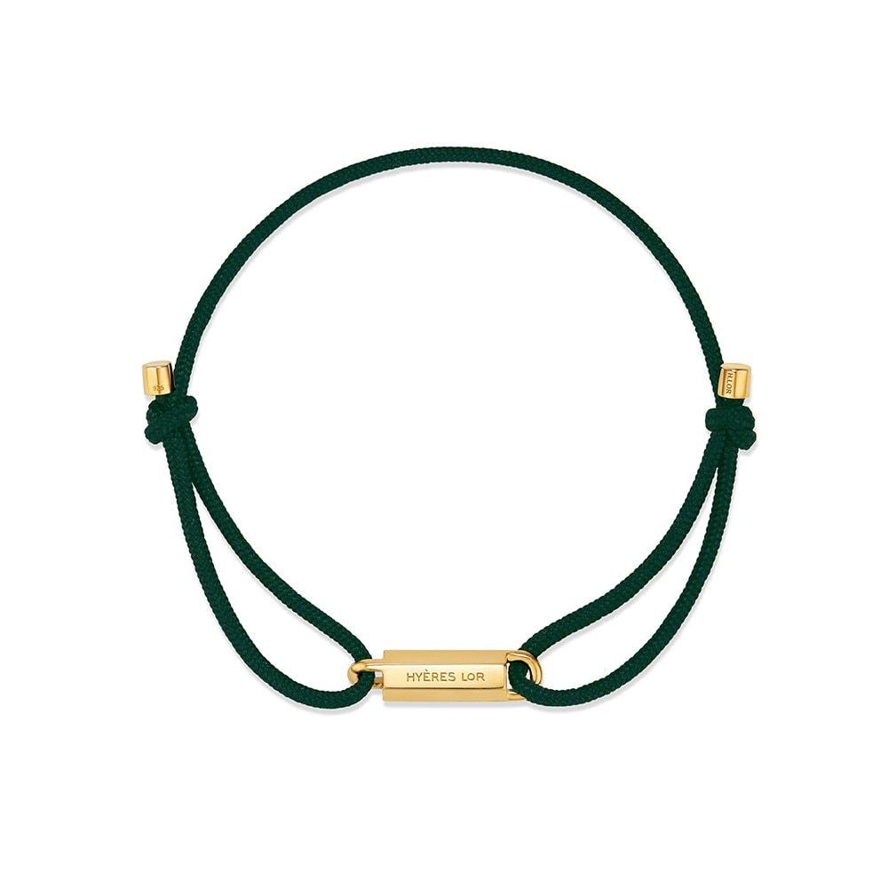 H Edition Silver (Y) Strap Bracelet Dark Green Hl6B31605Y9210