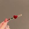 Korean Floral Rhinestone Pearl Hair Clip for Women