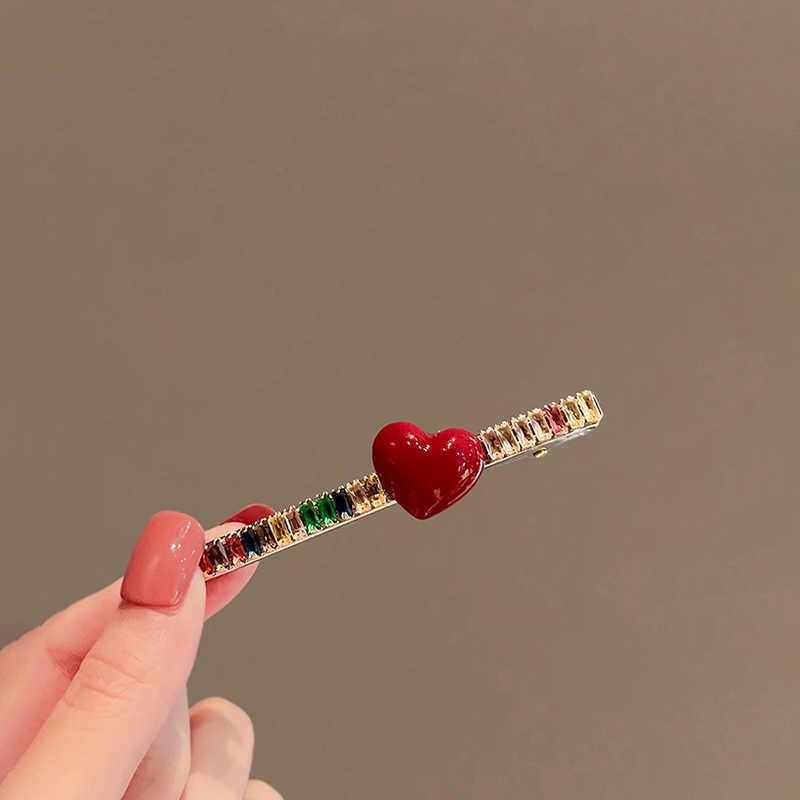 Korean Floral Rhinestone Pearl Hair Clip for Women