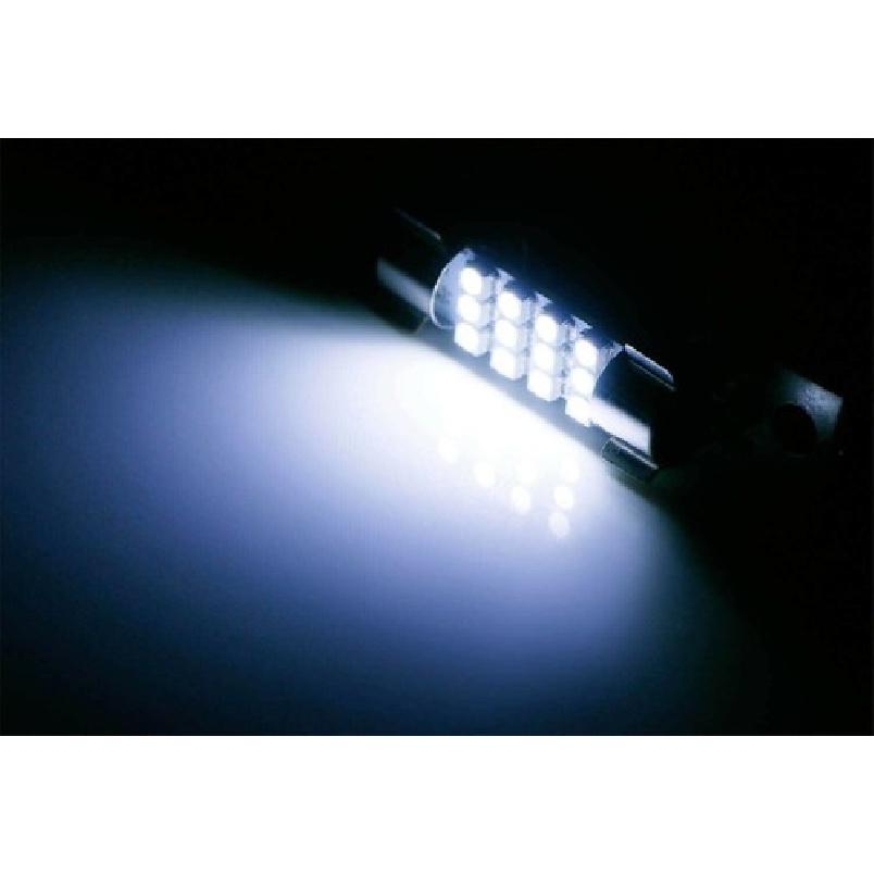 (4) White 12-SMD 1.72" 42mm 578 211-2 LED Bulbs For Car Interior Map Dome Lights