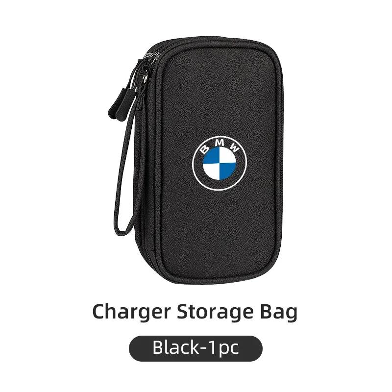 Car Sticker 2025 Hot Car USB torage Bag Cable Organiser For Digital Products Waterproof For Performance M5 BMW E46 e90 E60 Serie