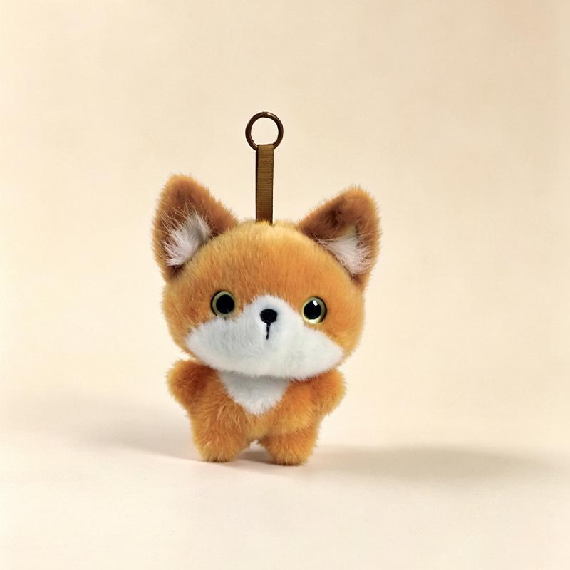 15cm Super Cute Animal Plush Pendant Mouse Fox Monkey Elephant Pig Rabbit Plush Doll Keychain Companion Doll Child Gift