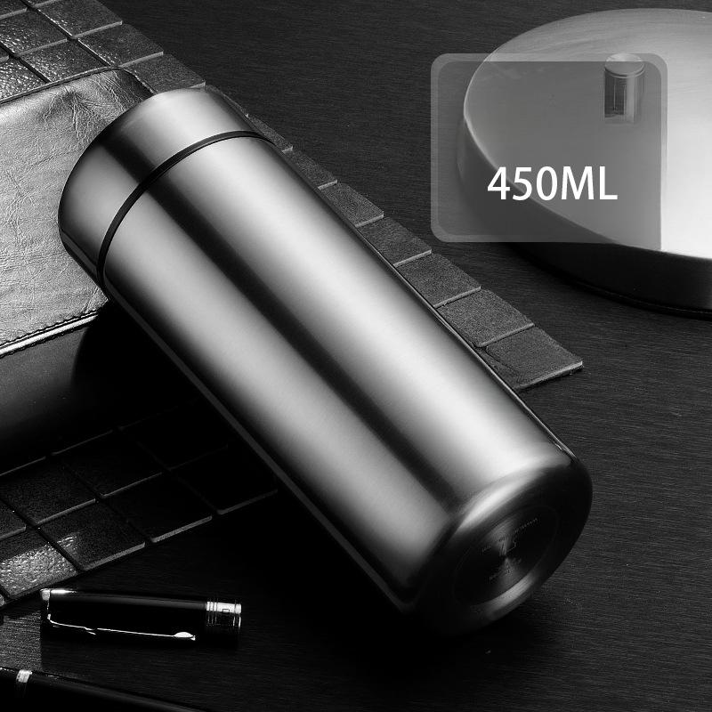 

Подарочная чашка Кружка из нержавеющей стали Мужская деловая прямая чашка 450ml