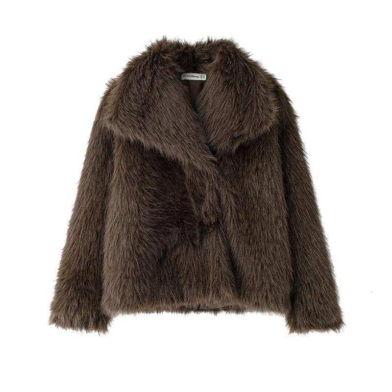 Women Fashion Single Button Coats Vintage Lapel Neck Long Sleeves Female Chic Lady Outfits