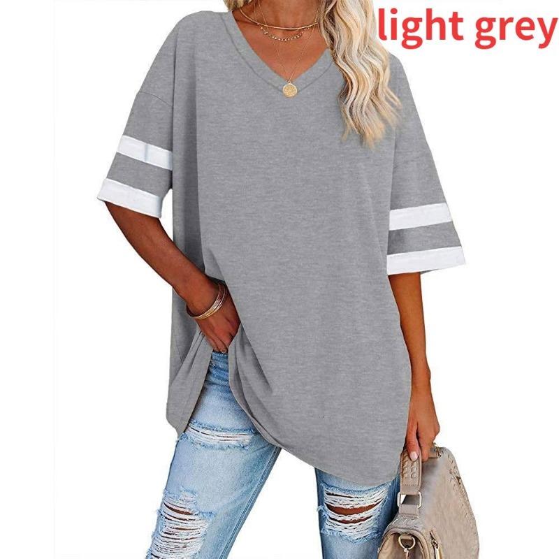 Women's Striped T-Shirt V-Neck T-Shirt Half Sleeve Comfort Top