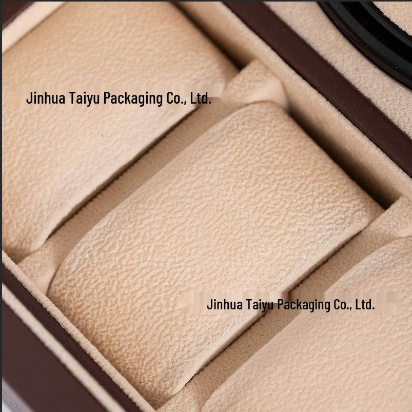 Luxury Leather Watch Winder & Storage Box for 4+6 Automatic Mechanical Watches, In Stock