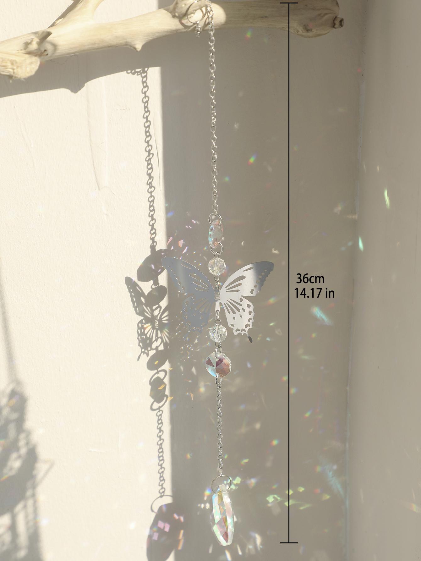 

Серебряный цвет Птица Кристалл Suncatcher Подвесное украшение Радуга Maker Декор для комнаты Ловушка света Декор для комнаты Эстетический подарок для девушки