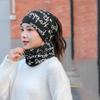 Fleece Lined Cover Head Cap Soft Plush Winter Knitted Hat Fashion Beanies Bonnet  for Women