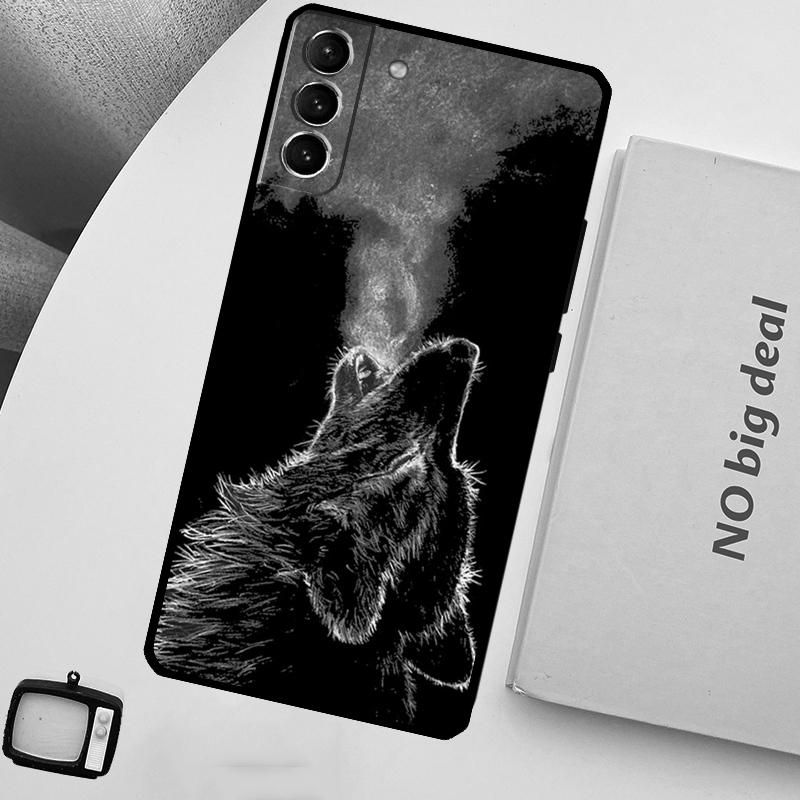Wolf Phone Case For Samsung Galaxy S25 S24 Ultra S20 S21 S22 S23 Plus S9 S10 S24 FE S25 FE Cover
