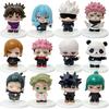 Jujutsu Battle Anime Q Version Five Way Wu Xia You Jie Wild Rose Anime Cute Handmade Pvc Model Anime Toy Ornament Festival Gift