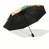 One Piece Crew Automatischer Faltregenschirm, Selbstöffnend/Schließend, Robuster Winddichter Reise-Regenschirm für Outdoor-Abenteuer a0826030