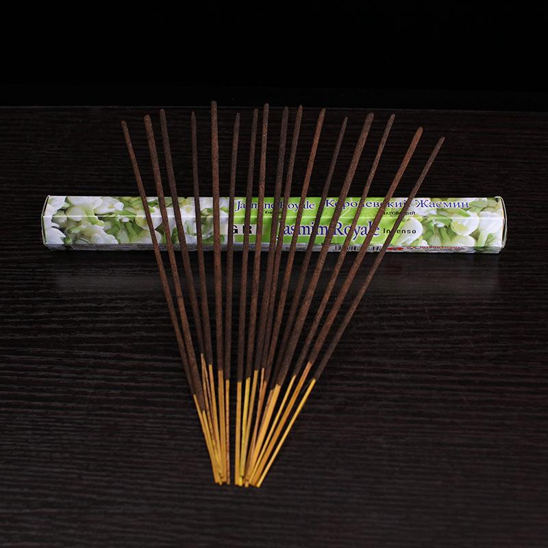 Incenso floral original feito à mão de jasmim, incenso em fio, caixa grande para uso interno