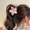 Fashion Women Beach Vacation Bohemia Egg Flower Hair Clips Elegant Flower Large Hair Claw Hairpin Women Girls Accessories