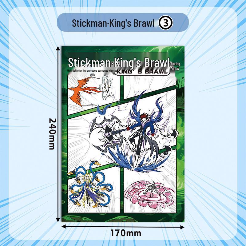 Stick Figure Kids  Drawing and Tracing Coloring Book: Sketchbook for Pen Control Practice