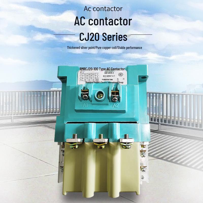 

CJ20 Contactor, Coil 100A, 3-Phase 380V, 160/250/400/630A Options CJ20-63A/AC380V-Thickened Silver Contact