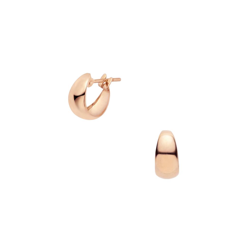 Vendome Aoyama Earrings K18 Pink Gold Basic Hoop AGAA1223 PG [Official] (Small)