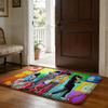 Hot Anime Fun MMob Psycho 100 Floor Mat Soft Flannel Absorbent Mat Non-Slip Rug Home Bedroom Bathroom