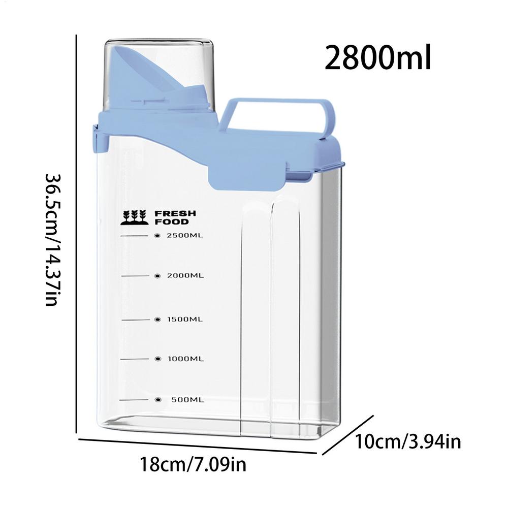 

2800ml Airtight Dog Food Storage Container Dog Food Bin Large Flour Container Cat Feeder Bucket Food Storage Barrel Dried Grains синий