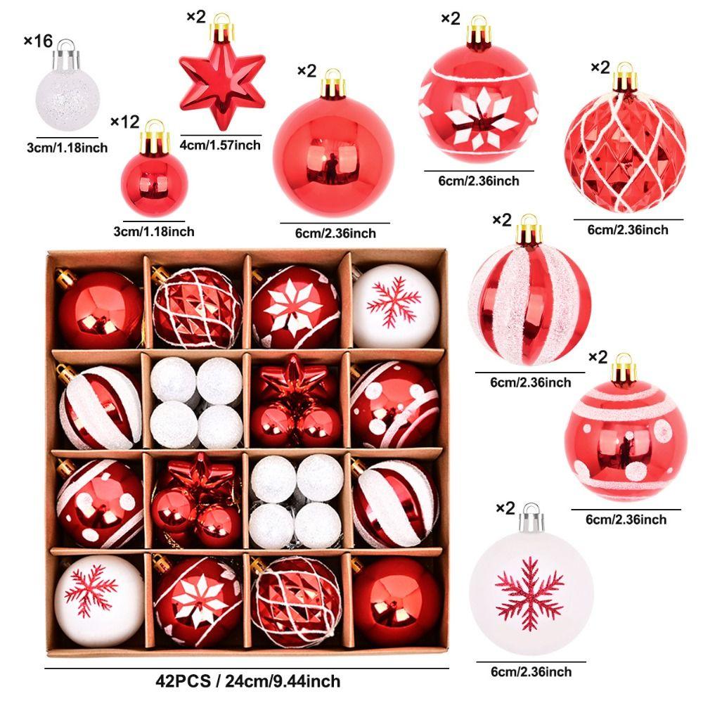 Kunststoffbemalte Kugel Weihnachtsbaumschmuck Bastelarbeiten Weihnachtsbaumschmuck Weihnachtsdekorationen zum Aufhängen