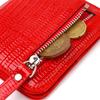 Small Size Lacquered Women's Wallet Made of Natural Textured Leather CANPELLINI 21800 Red