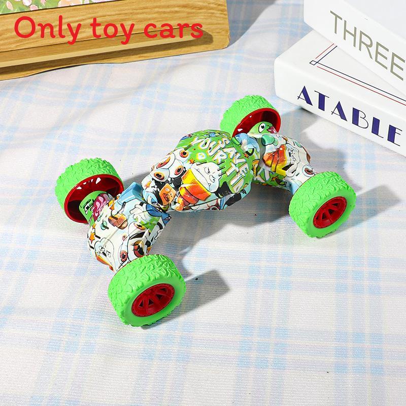 Offroad Childrens Inertia Car Toy With Cartoon Graffiti And Press Design Rebound