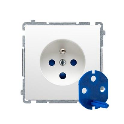 DATA Socket with Grounding and Key BMGD1.01/11 Basic Module White