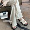 Velcro niche sandals thick-soled outer wear one-word slippers women's 2025 summer new beautiful not tired feet cool slippers