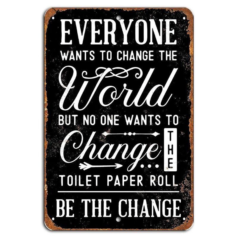 Decorative Retro Metal Logo Panel Plate