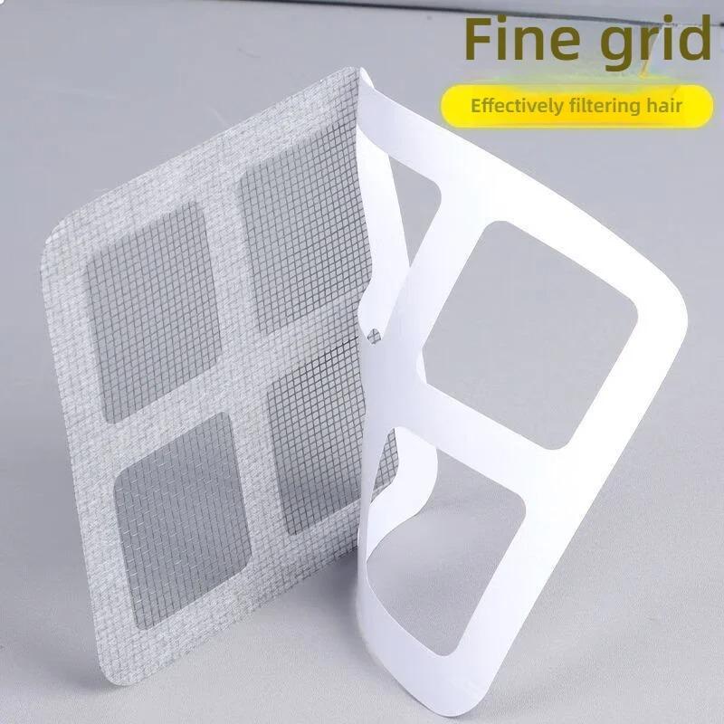 Disposable Shower Drain Hair Catcher Mesh Shower Drain Covers Floor Sink Strainer Filter Hair Stopper For Bathroom Kitchen