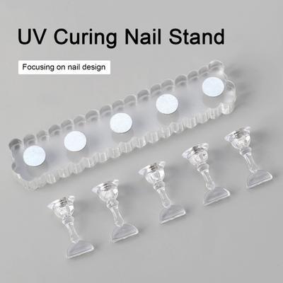 Magnetischer Nagelständer Fake-Nagel-Displayhalter Professionelles Nagelkunst-Set mit doppelseitigem Klebeband DIY-Nagelkunstzubehör