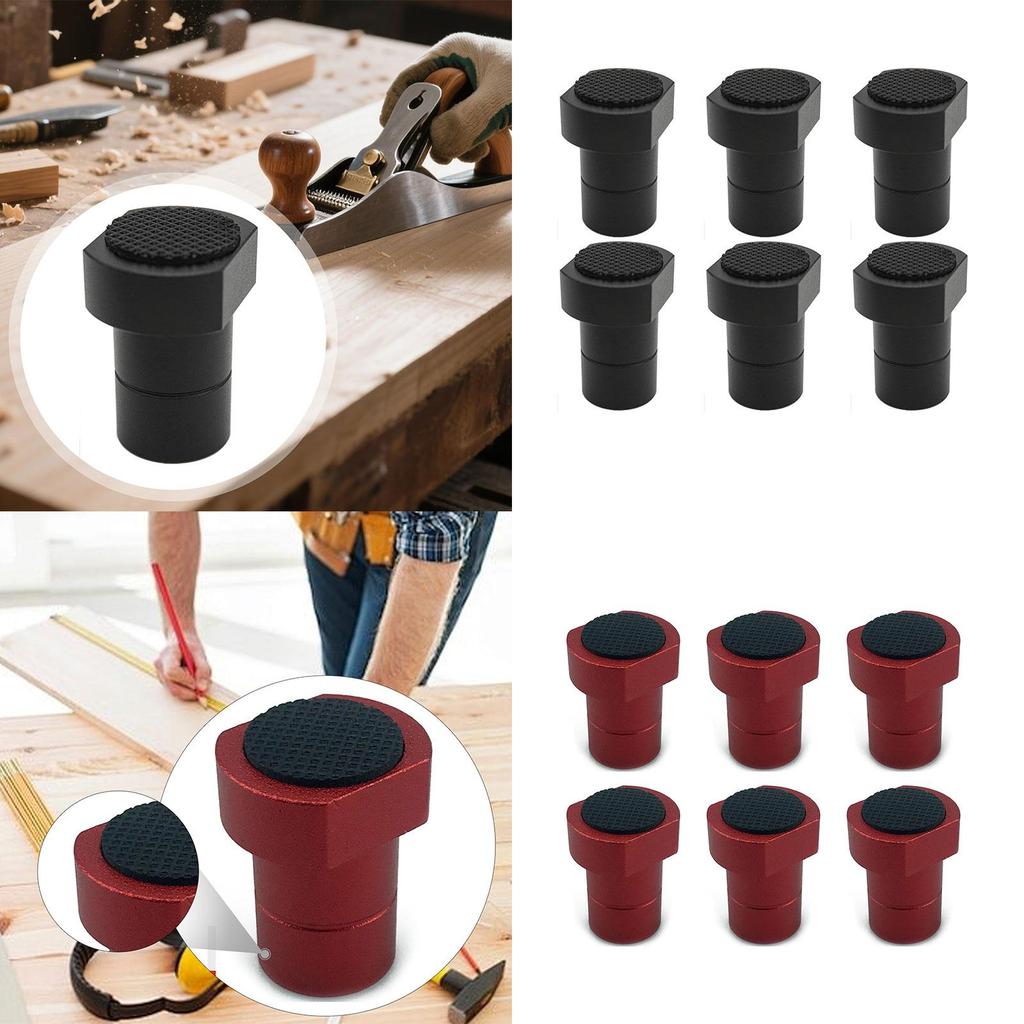 6x Workbench Bench Dogs Workbench Peg Brake Stop Clamp for Positioning