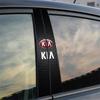 Car Center Pillar Emblem Sticker Auto Door Decorative Sticker For Kia Sportage 3 Rio K2 Ceed Carnival Picanto Soul EV6 K5 K3EY1 