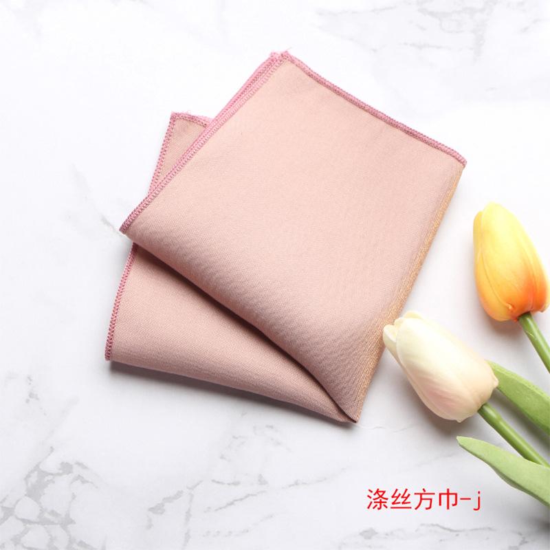 Męska Kieszonka do Garnituru Jednolity Kolor Kieszonkowa Chusteczka do Garnituru Ślubna Chusteczka Mała Kwadratowa Apaszka Apaszka Piersiowa Akcesoria Jedwabna Apaszka Chusteczka